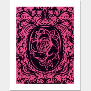 Rose Cameo Posters and Art